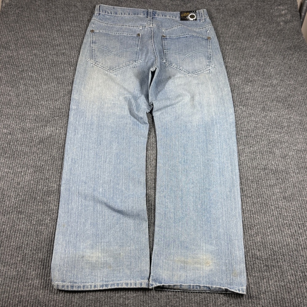Vintage EXA Jeans Men's 38x31 Blue Light Wash Baggy Y2K Denim Southpole Style